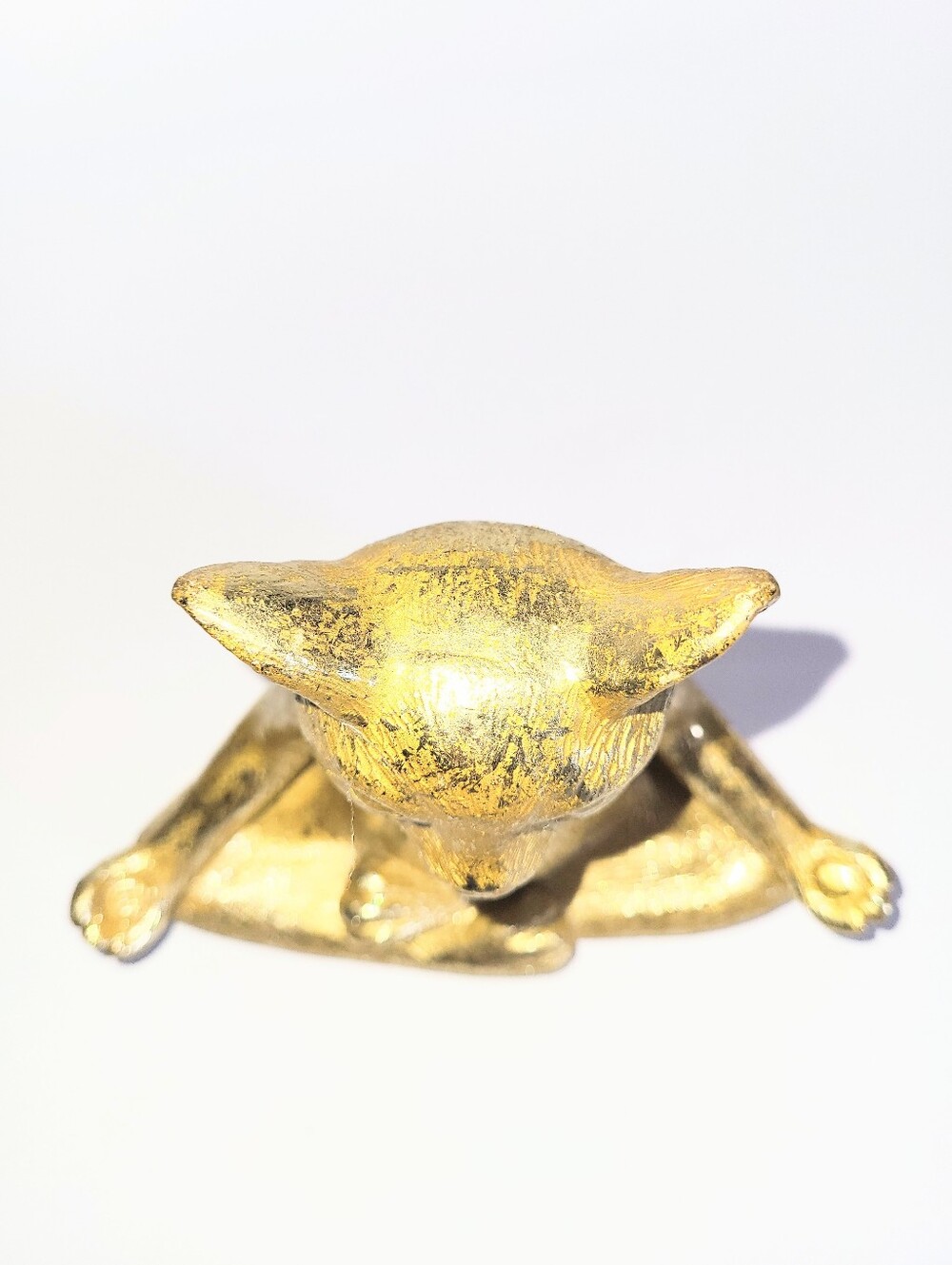 Sagebrook Home Gold Metallic Meditation Yoga Pose Cat Statue Zen Home Decor - Picture 8 of 15